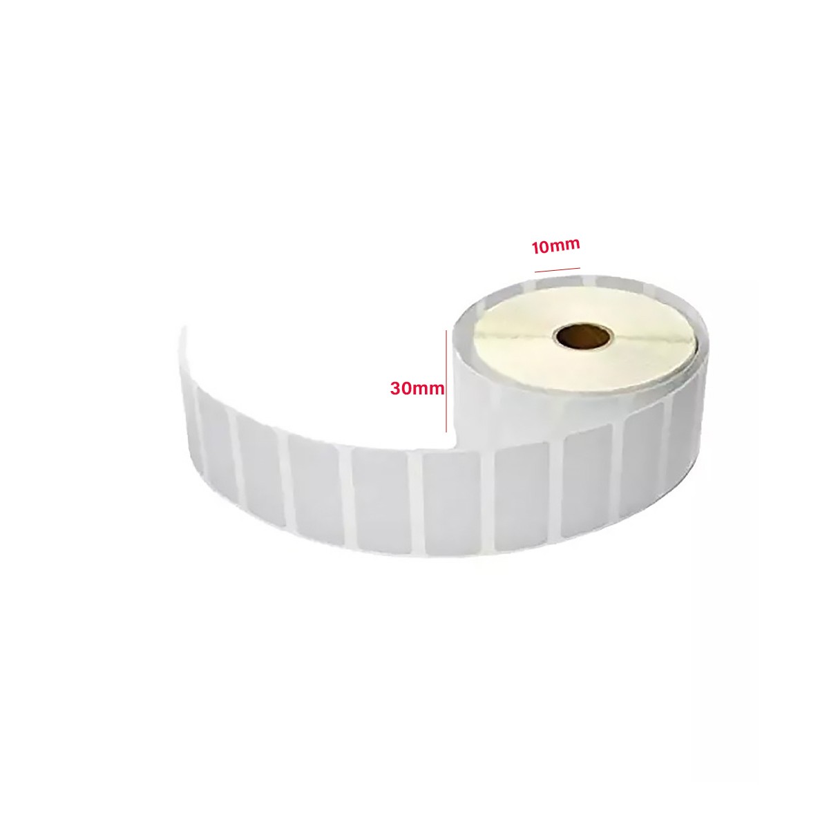 White Direct Thermal Sticker Label Roll(4000PCS) Size: 30 x 10 mm