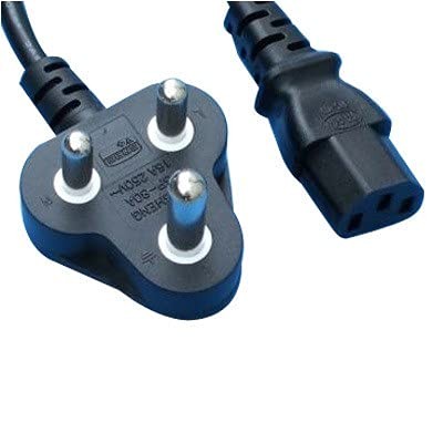 3 Pin Power Cable Cord for Desktops PC